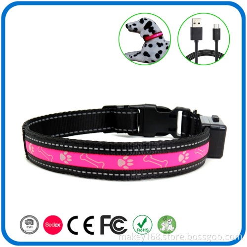 Led Shinning Light Illuminated Pet Dog Collar